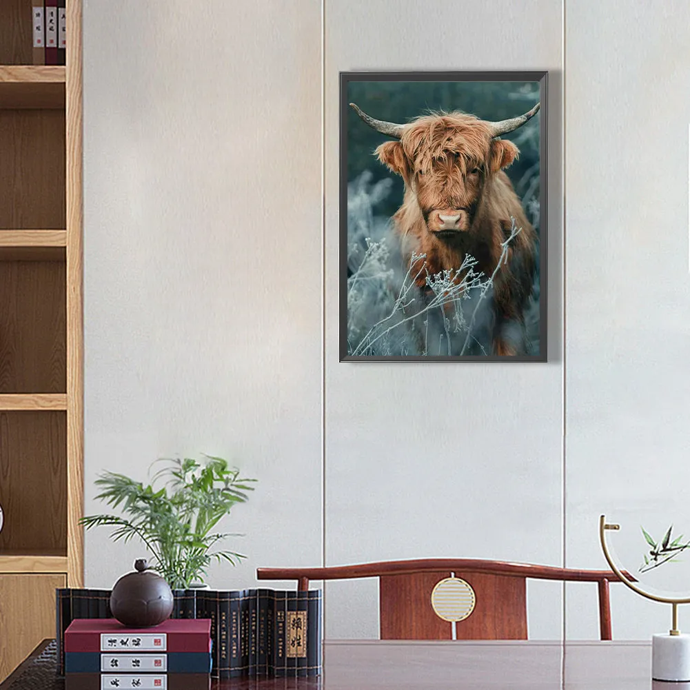 Highland Yak - Full Round Drill Diamond Painting 40*50CM