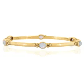 Holi Jewel Bangle - Gold Opal
