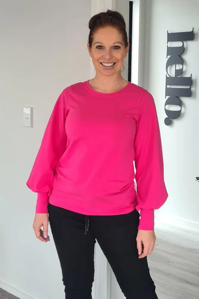Homelee Laylah Top Raspberry Pink