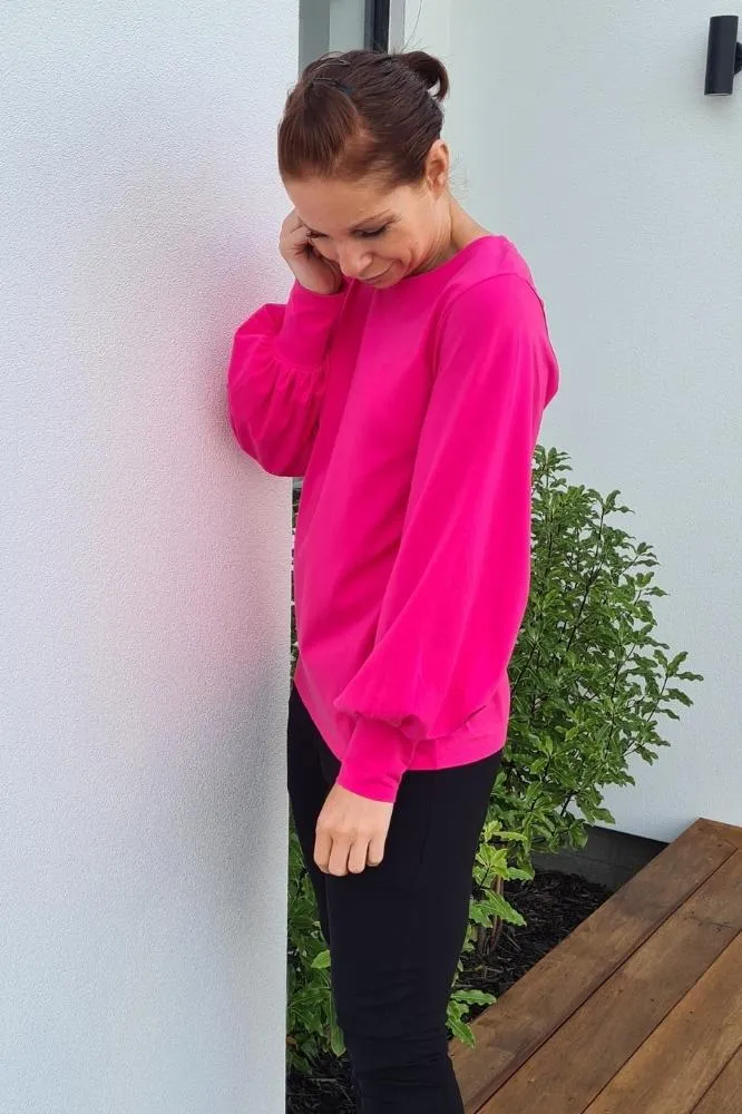 Homelee Laylah Top Raspberry Pink