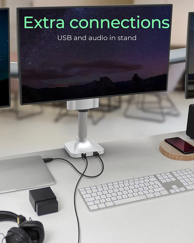 Icy Box Display Mount Ib-Ms505-Ti - For Three Monitors Up To 32"