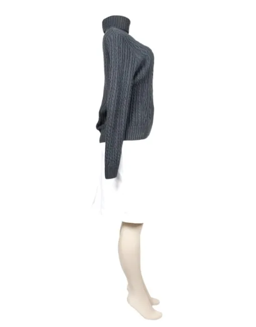 JEANNE PIERRE Ribbed Turtleneck Sweater