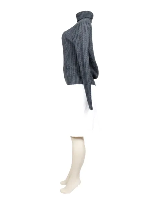 JEANNE PIERRE Ribbed Turtleneck Sweater