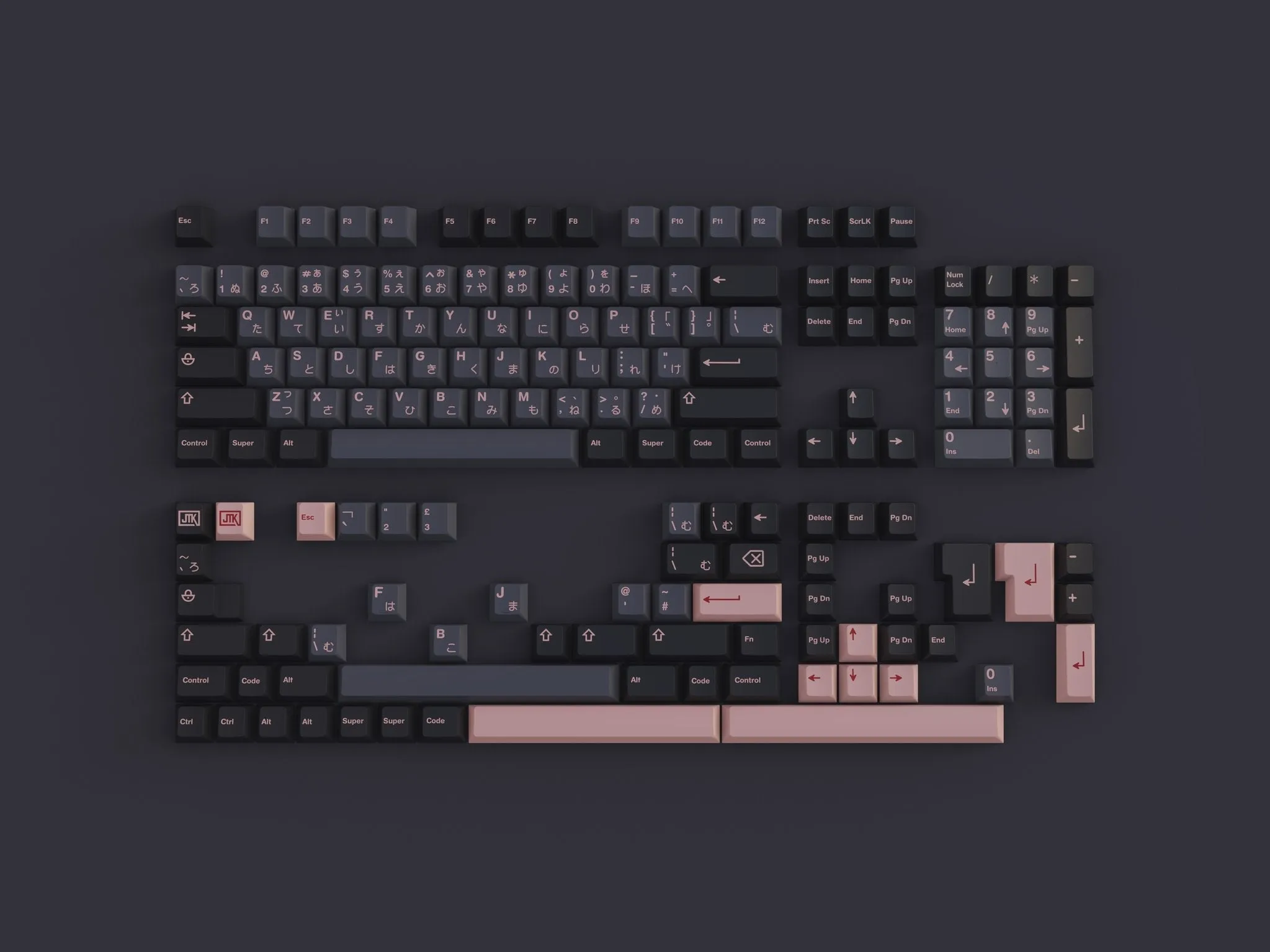 JTK Night Sakura Keycaps