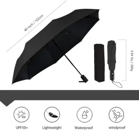 K Kudos Enterprise Themodernkart Umbrella for Women, Men, and Kids, 3 Fold Auto Open & Close Umbrella Compact, Lightweight, Windproof Umberallas for Rain, Sun & UV Protection