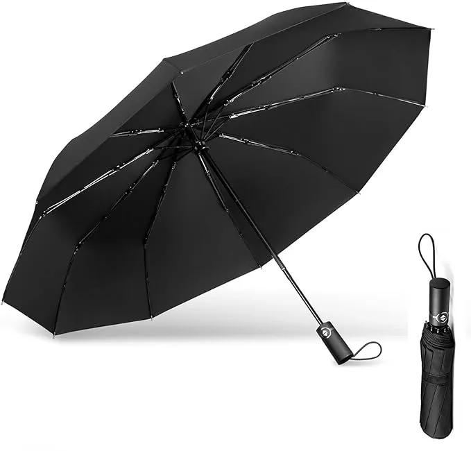 K Kudos Enterprise Themodernkart Umbrella for Women, Men, and Kids, 3 Fold Auto Open & Close Umbrella Compact, Lightweight, Windproof Umberallas for Rain, Sun & UV Protection