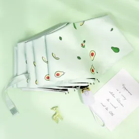 Kids Umbrella Cartoon Fruit Avocado Folding Automatic Umbrellas For Children