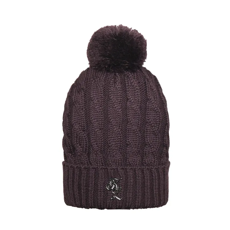 Kingsland Ellery Cable Knitted Hat - Purple Plum