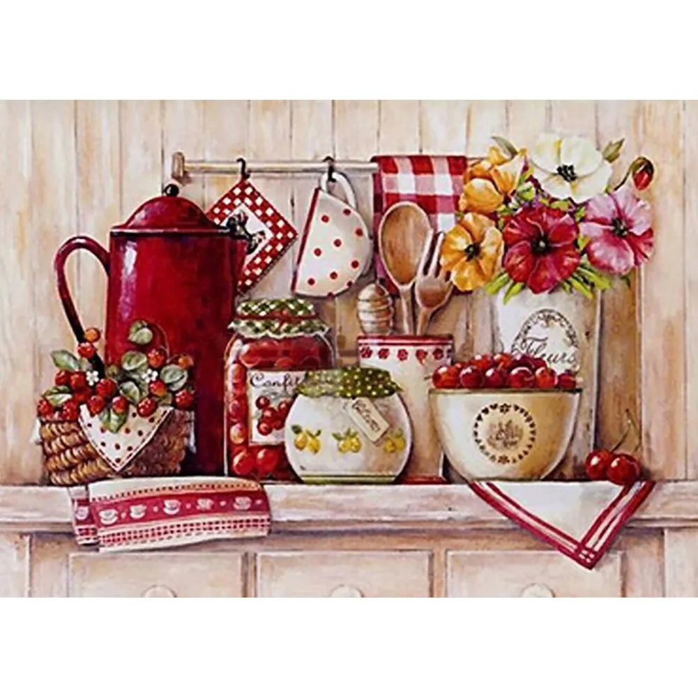 Kitchen Supplies - Full Round Drill Diamond Painting 60*50CM
