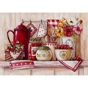 Kitchen Supplies - Full Round Drill Diamond Painting 60*50CM