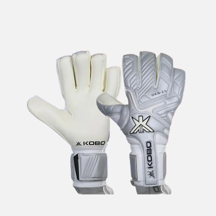 Kobo GKG-25 Football Goal Keeper Gloves Adult -Light grey