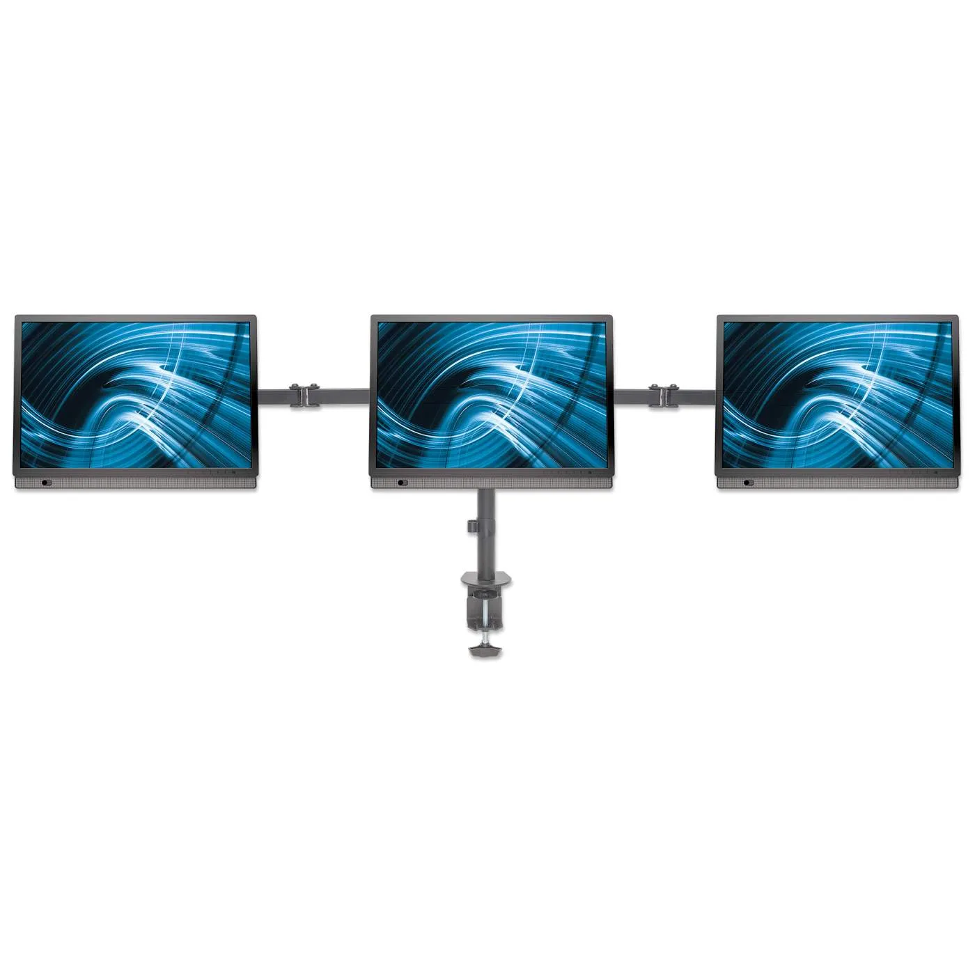 LCD Monitor Mount with Center Mount and Double-Link Swing Arms