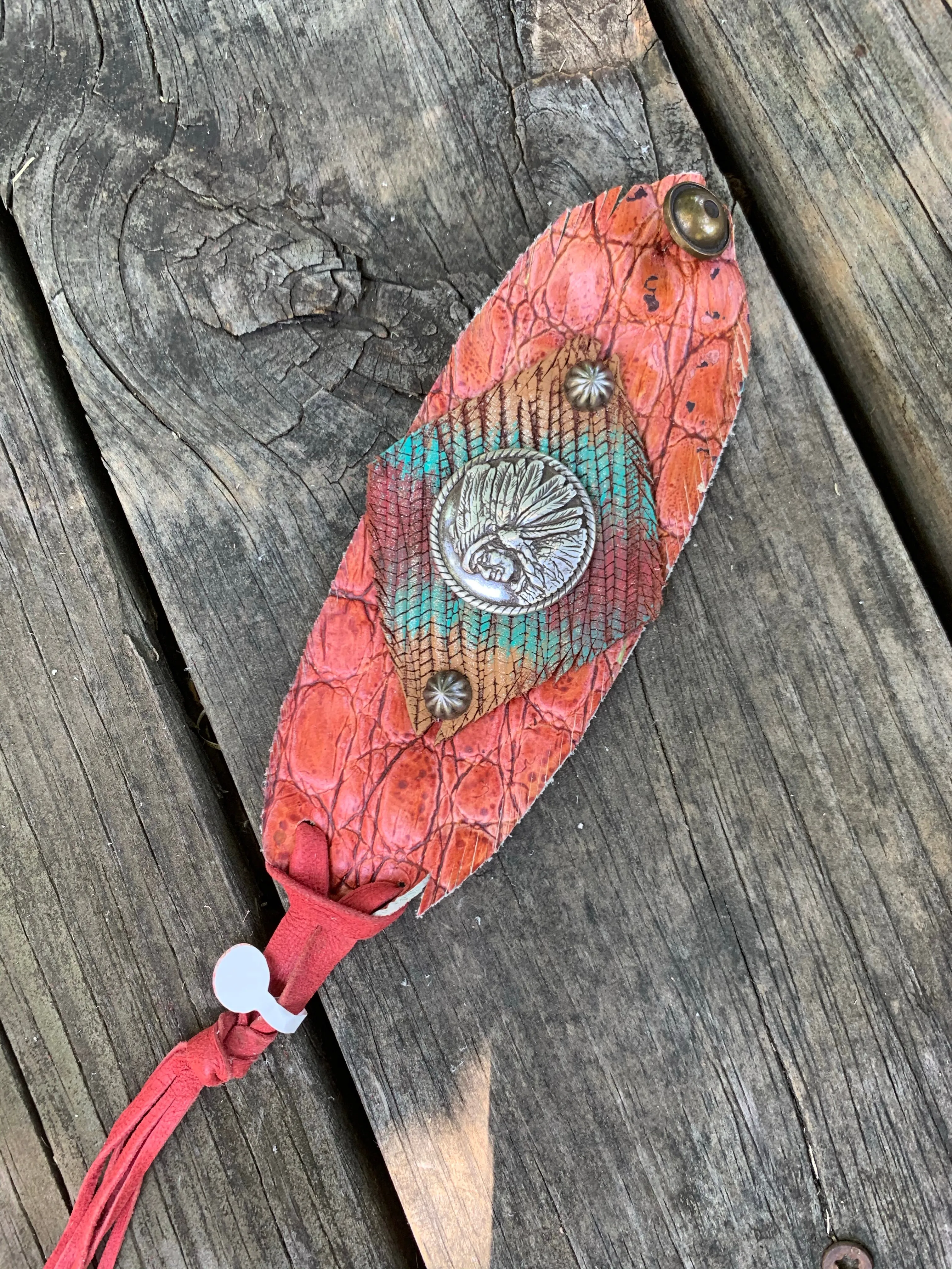 Leather Bracelets with Concho