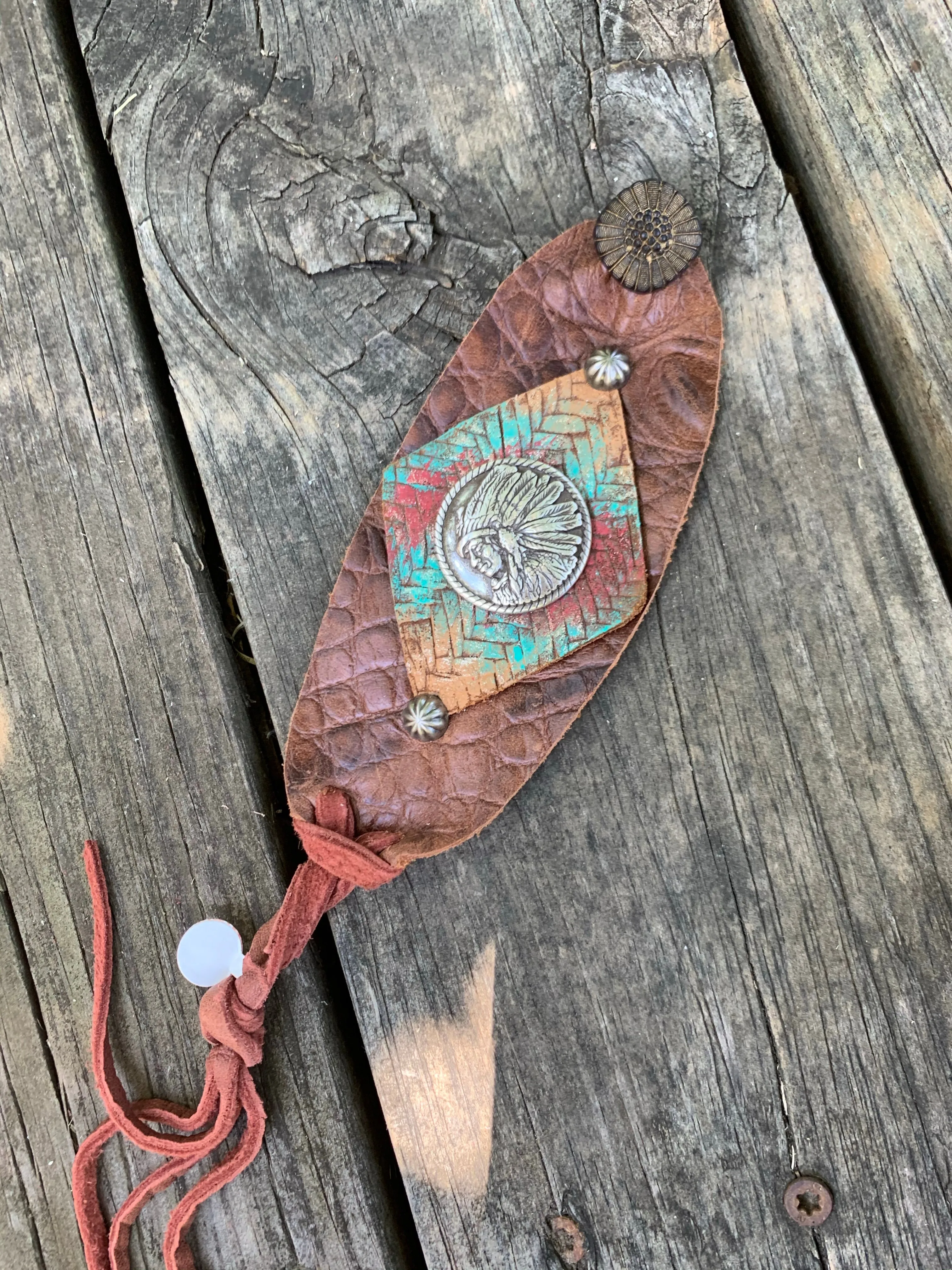 Leather Bracelets with Concho