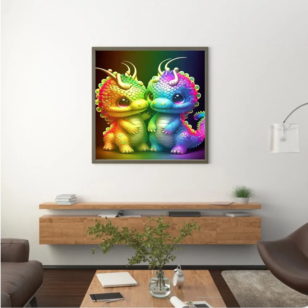 Little Dragon - Full Round Drill Diamond Painting 35*35CM