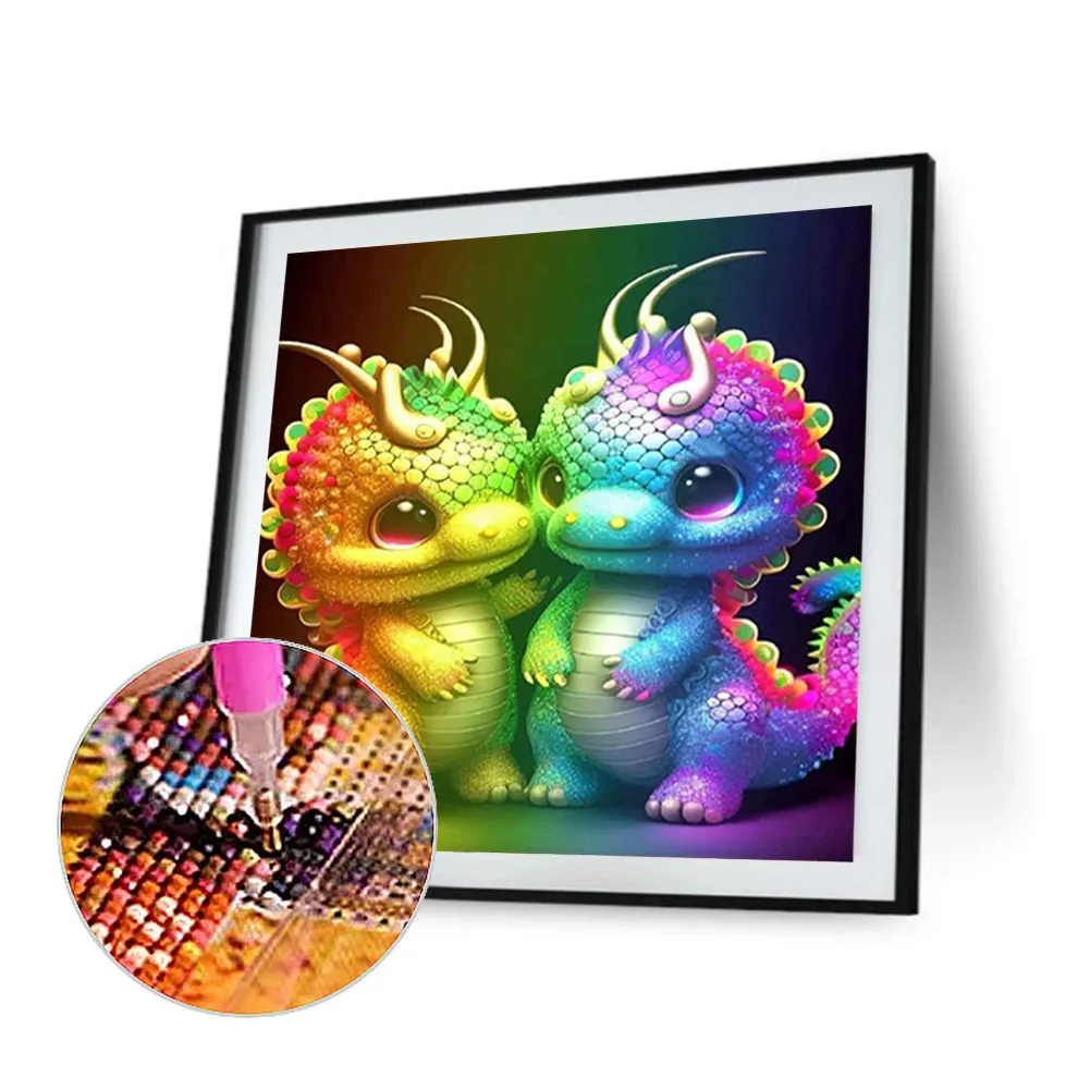 Little Dragon - Full Round Drill Diamond Painting 35*35CM
