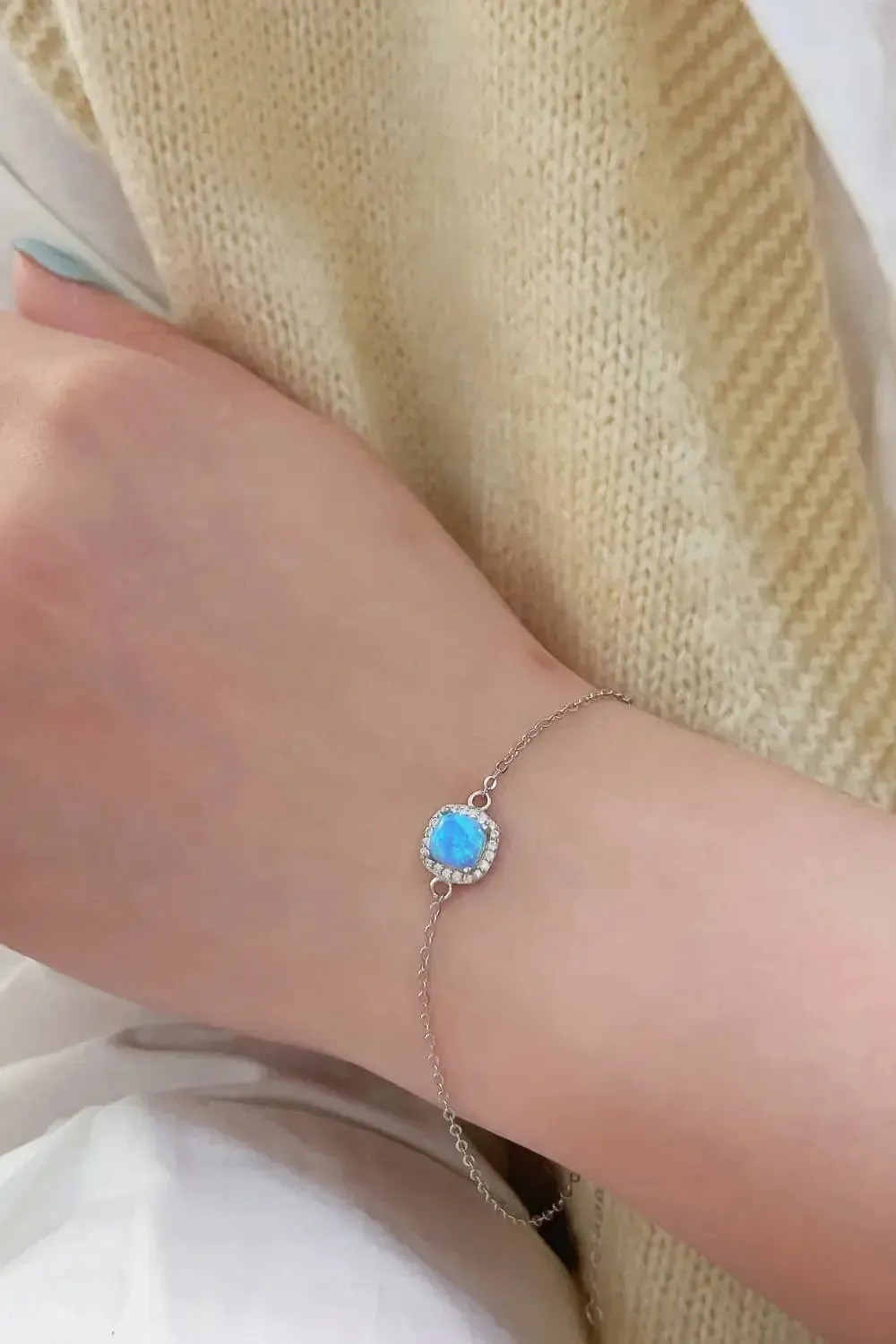 LOVCIA Opal Platinum-Plated Bracelet