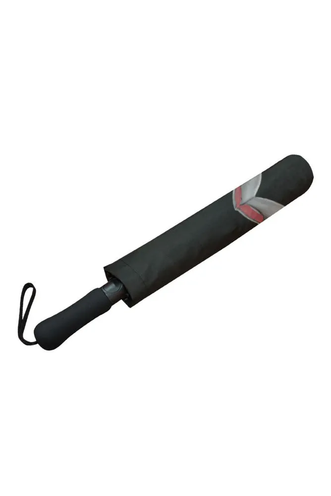 LOVE THE RAIN Semi-Automatic Foldable Umbrella