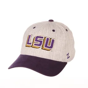 LSU Tigers Zephyr "Oxford" Structured Stretch Fit Fitted Hat Cap