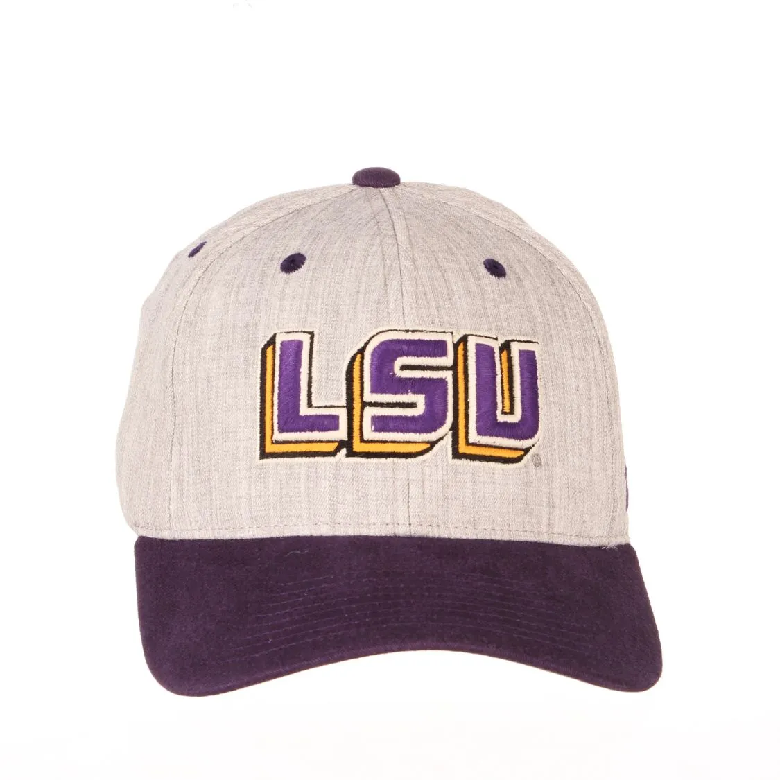 LSU Tigers Zephyr "Oxford" Structured Stretch Fit Fitted Hat Cap