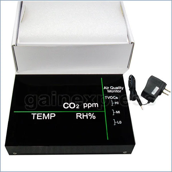 M0198158 Wallmount Smart LED Display VOC Carbon Dioxide (CO2) Temperature RH Monitor Made in Taiwan