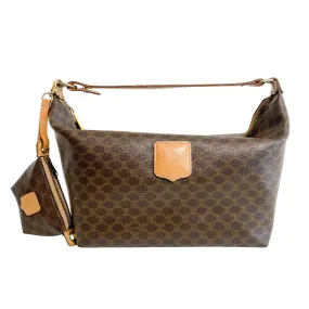 Macadam Triomphe Canvas Brown Pouch Handle Bag