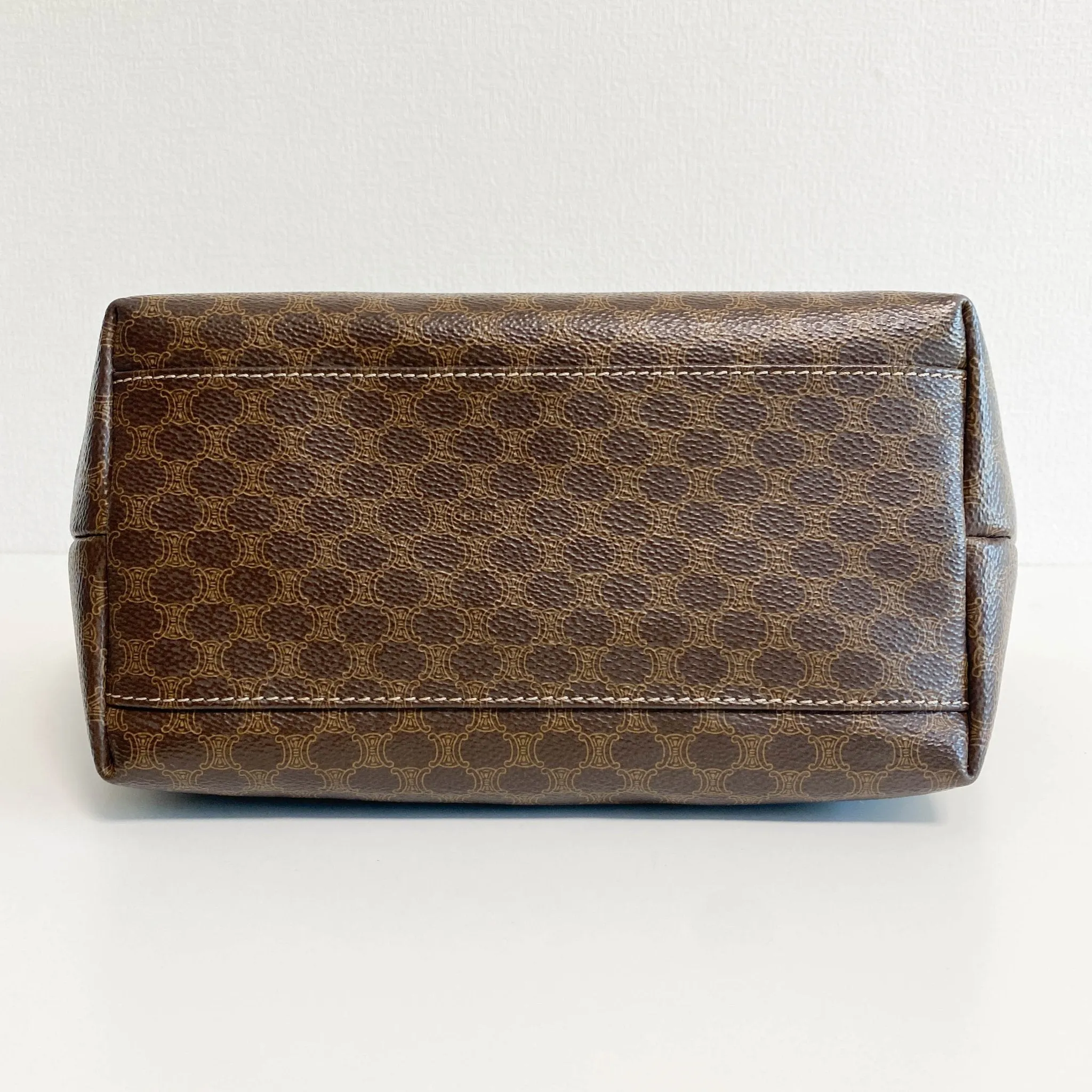 Macadam Triomphe Canvas Brown Pouch Handle Bag