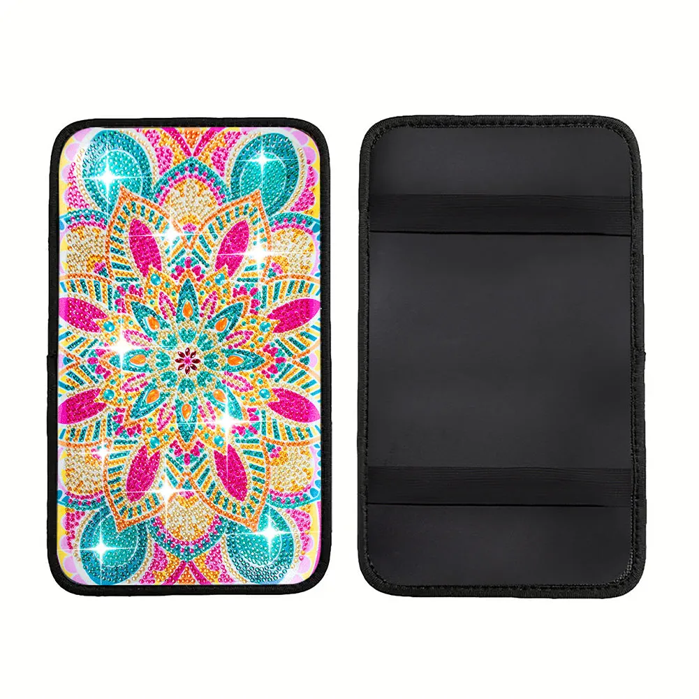 Mandala Diamond Painting Car Non-Slip Pad Diamond Painting Car Armrest Box Mat