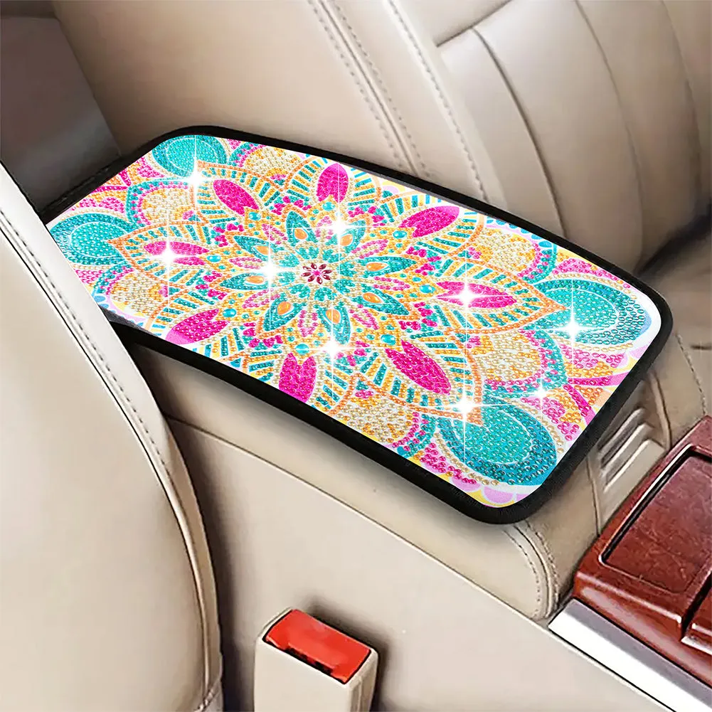 Mandala Diamond Painting Car Non-Slip Pad Diamond Painting Car Armrest Box Mat