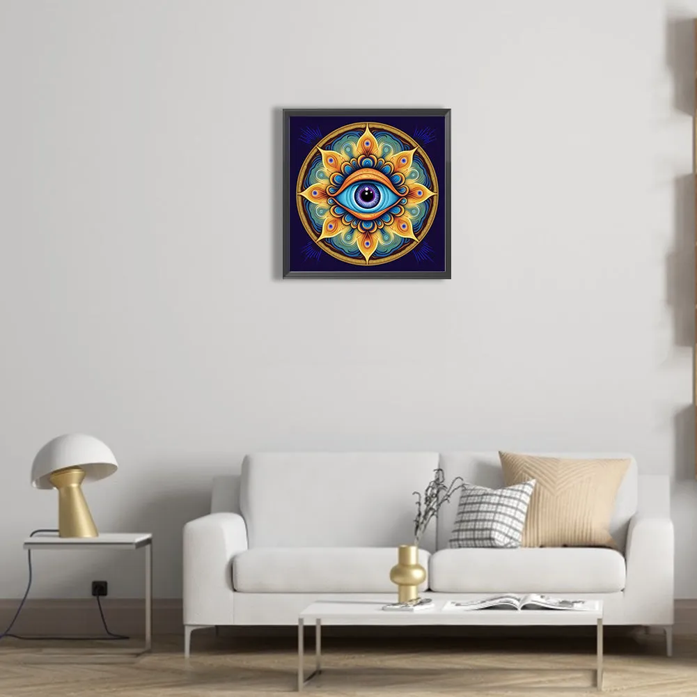 Mandala Eyes - Full Round Drill Diamond Painting 30*30CM