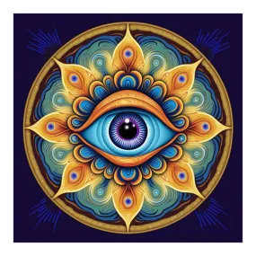 Mandala Eyes - Full Round Drill Diamond Painting 30*30CM