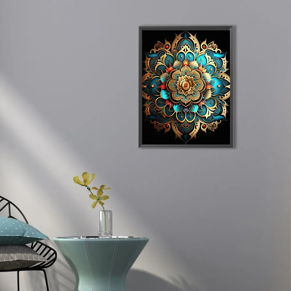 Metal Mandala-O640*50cm(canvas) full-round drill diamond painting