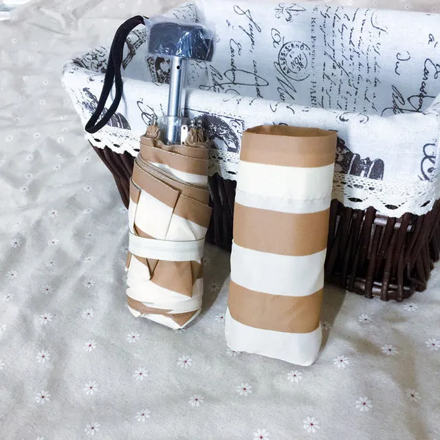 Mini Pocket Umbrella Hot Sale 190g Super Light And Small Foldable Umbrellas Rain Women Mini Sun Parasol Kids Travel Umbrella