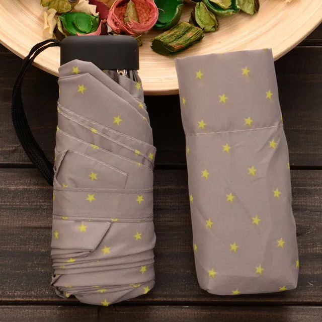 Mini Pocket Umbrella Hot Sale 190g Super Light And Small Foldable Umbrellas Rain Women Mini Sun Parasol Kids Travel Umbrella