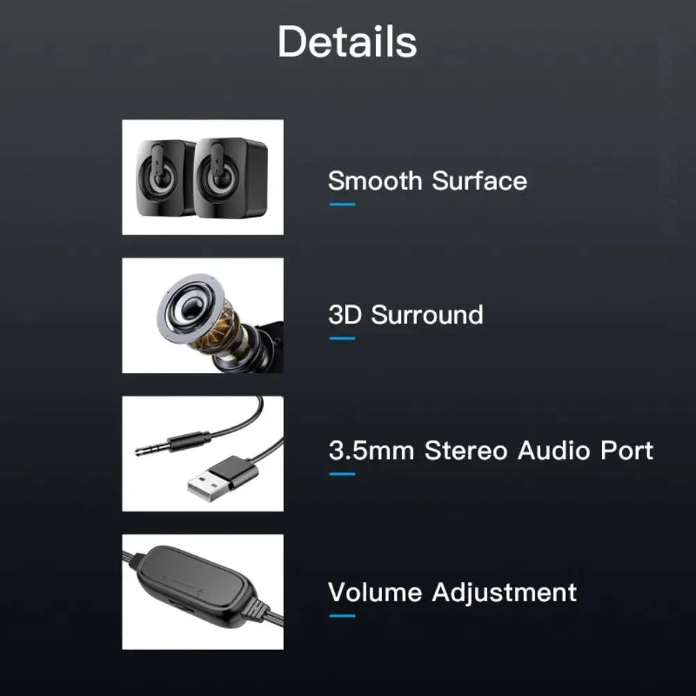 Mini RGB Computer Speaker -RGB Speakers