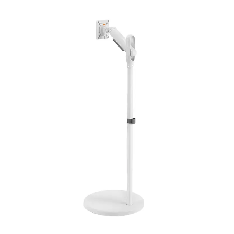 Mobile Spring-Assisted TV Monitor Cart Floor TV Stand Mount for Most 17" to 35" Screens up to 10 kg - SH38 11TW FS