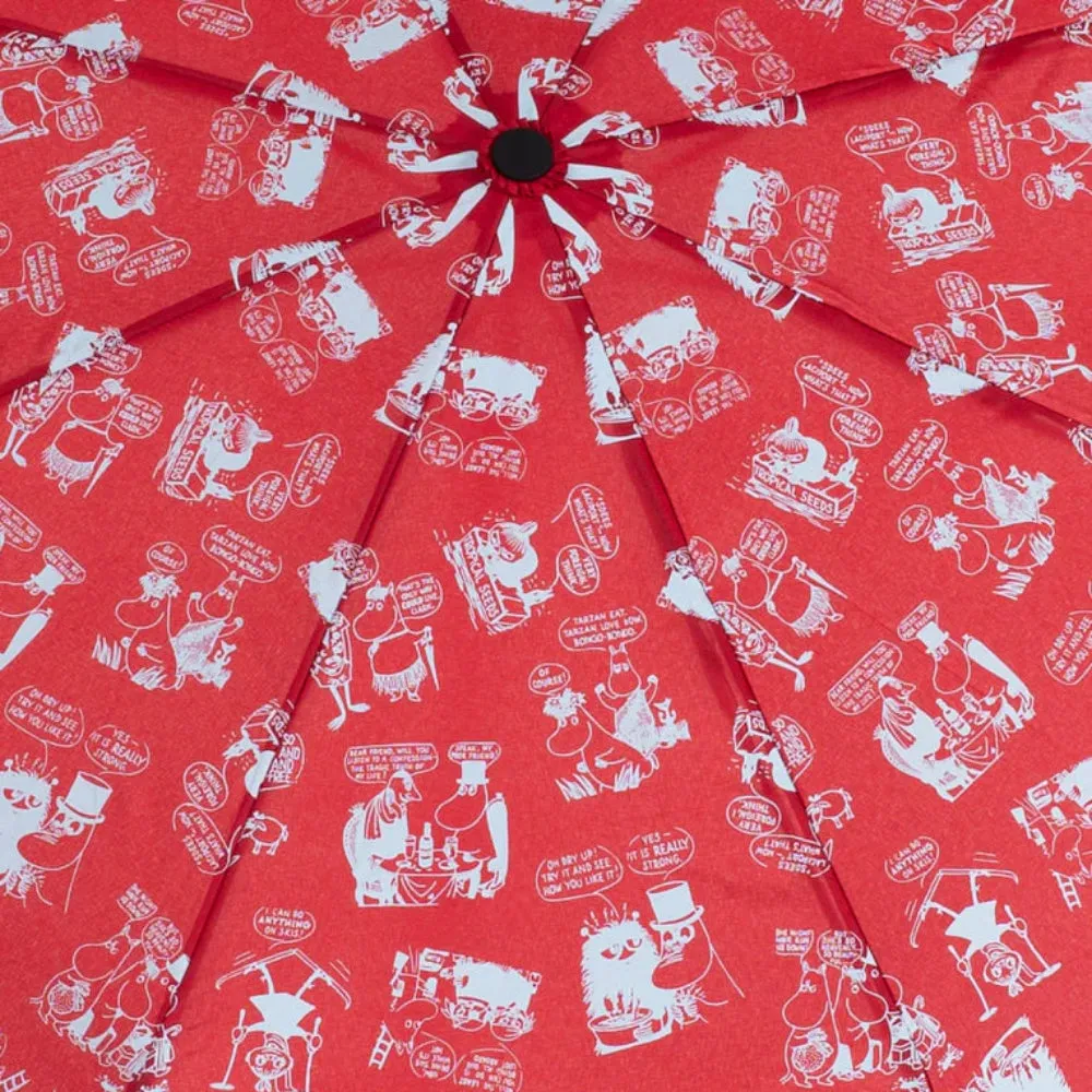 Moomin In The Garden Manual Umbrella Red