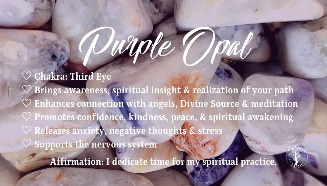 Morado Purple Opal Bracelet (AAA Grade) for Spiritual Insight and Realization of your Path