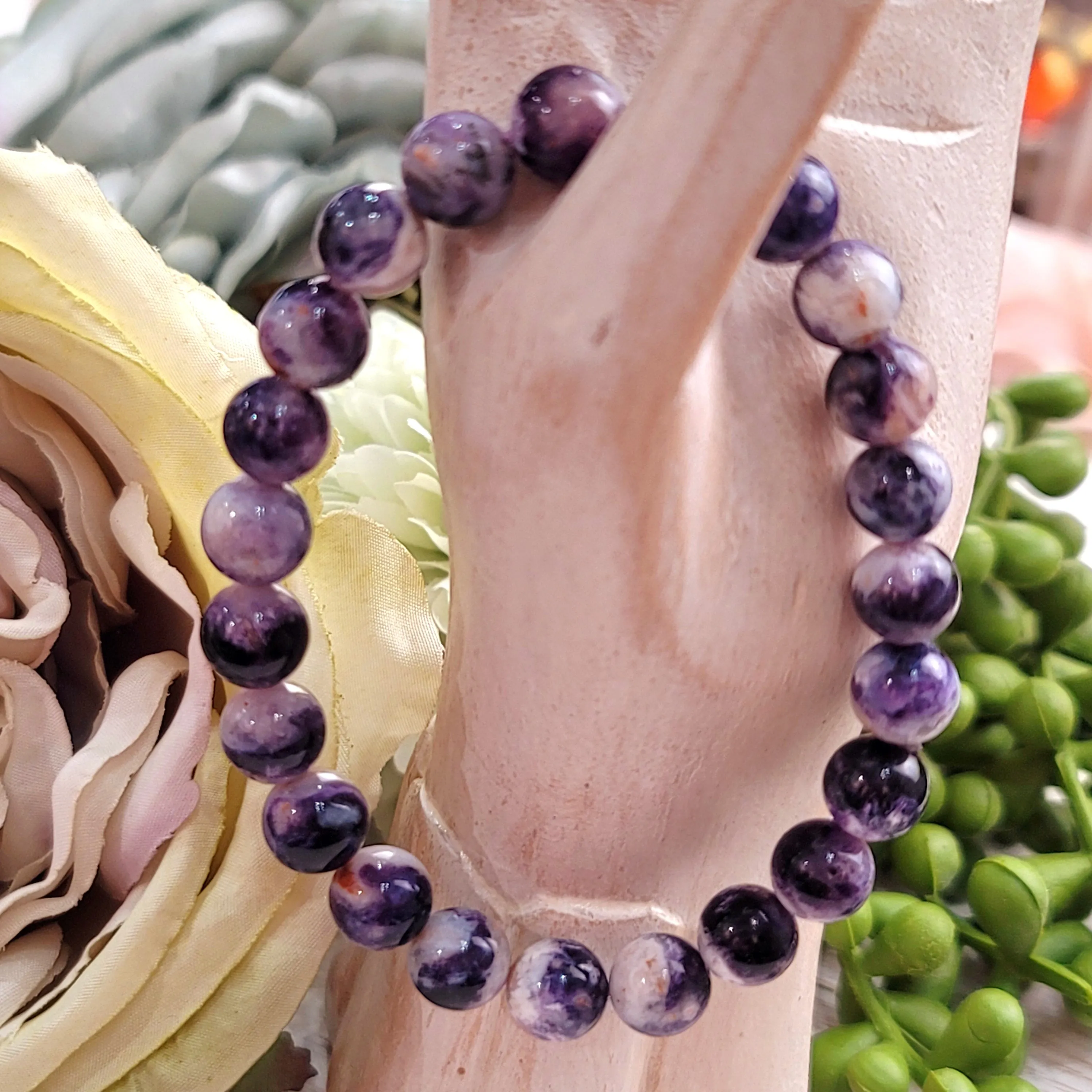 Morado Purple Opal Bracelet (AAA Grade) for Spiritual Insight and Realization of your Path