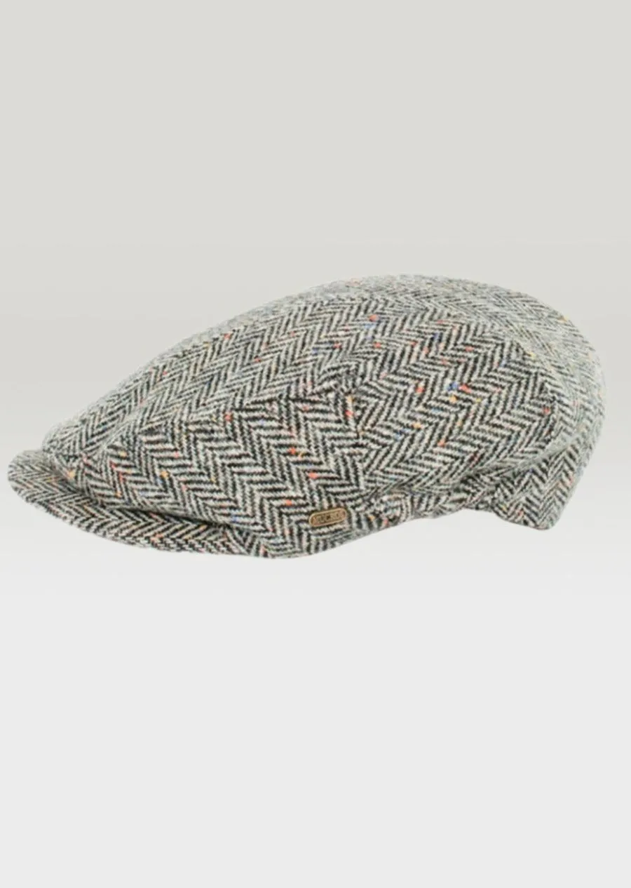 Mucros Kerry Cap | Grey Herringbone
