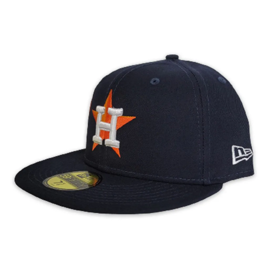 Navy Blue Houston Astros City Patch Gray Bottom New Era 59fifty Fitted