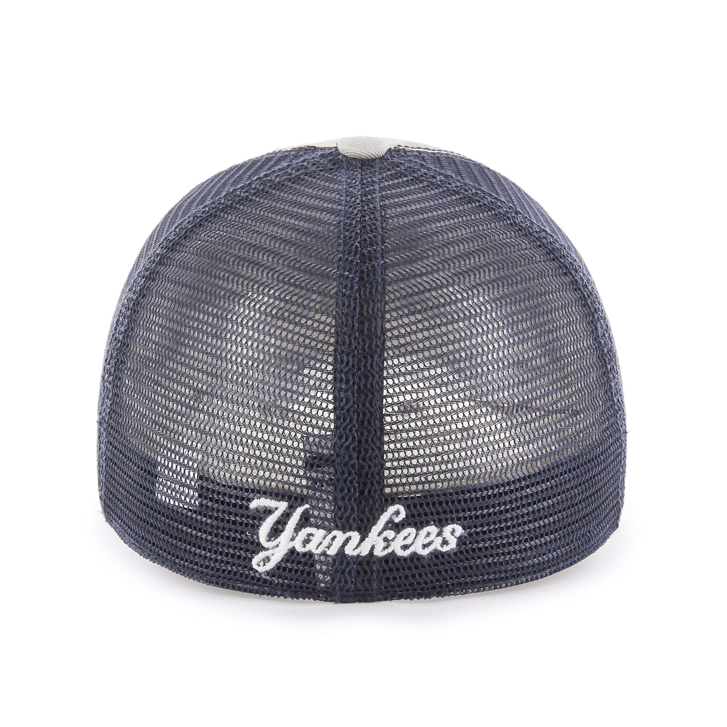 New York Yankees 47 Brand Gray Taylor Closer with Navy Mesh Flexfit Hat Cap