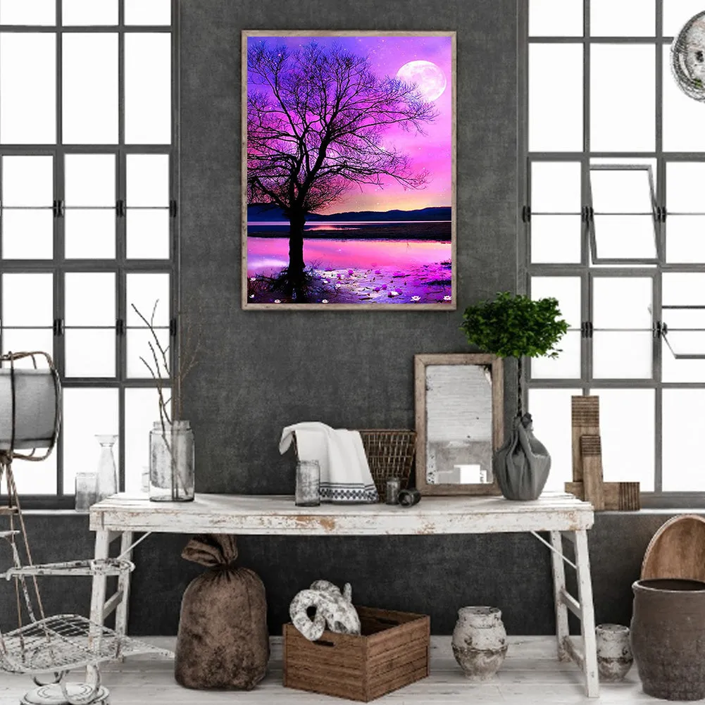 Night View By The River - Full Square Drill Diamond Painting 50*60CM