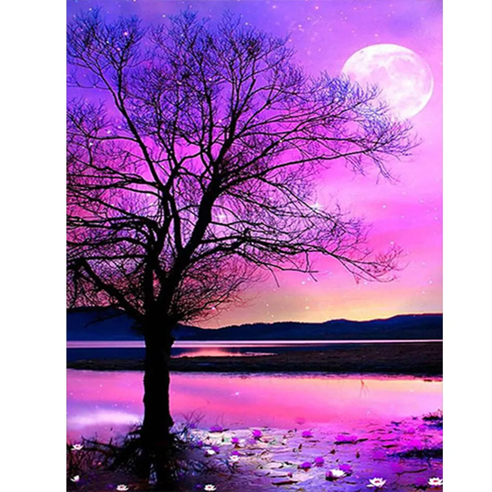 Night View By The River - Full Square Drill Diamond Painting 50*60CM