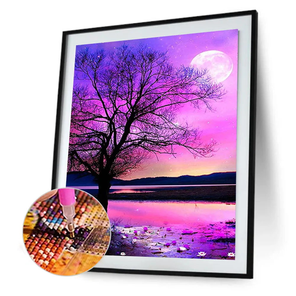 Night View By The River - Full Square Drill Diamond Painting 50*60CM
