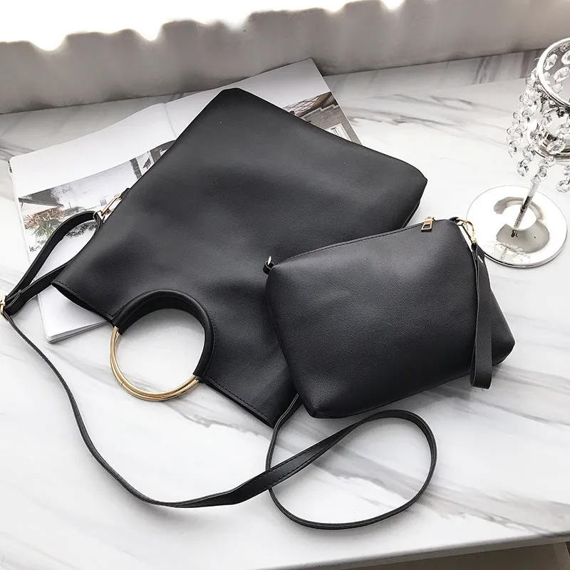 Occident Style Glossy Women Satchel Daughter package