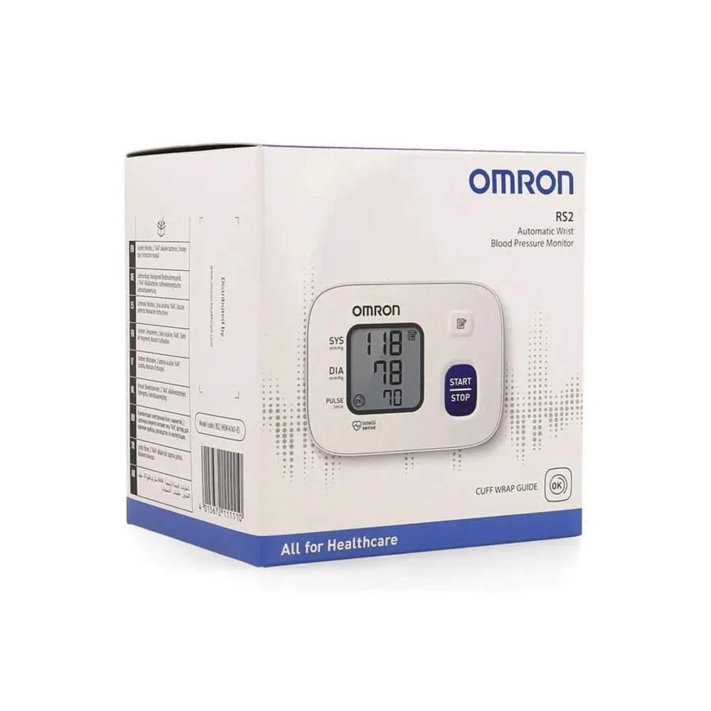 Omron Digital Blood Pressure RS2 Series Wrist Monitor