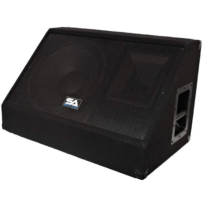 Pair of 15" Floor Monitors with Titanium Horns