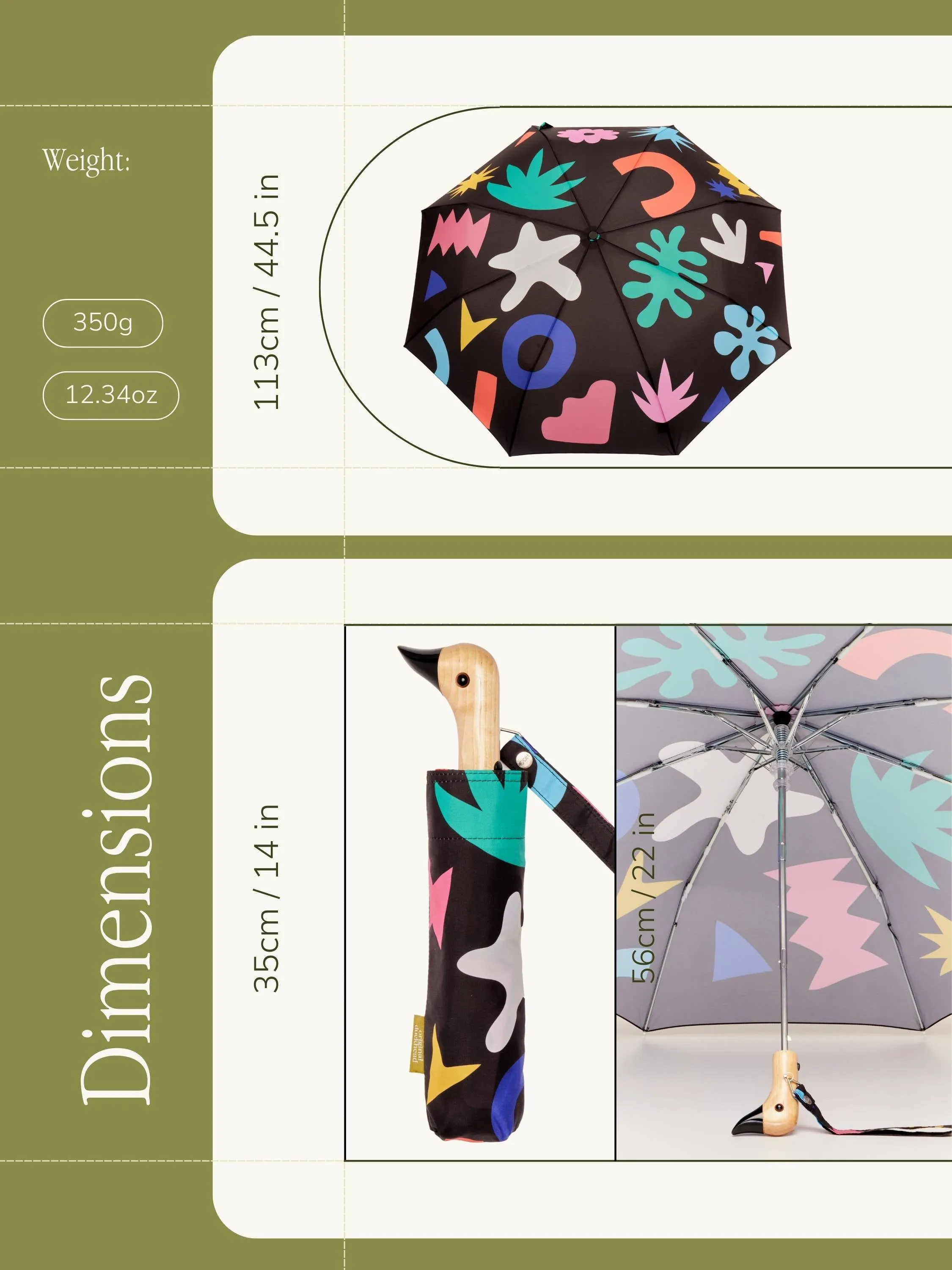 Palma Eco-friendly Compact Duck Umbrella