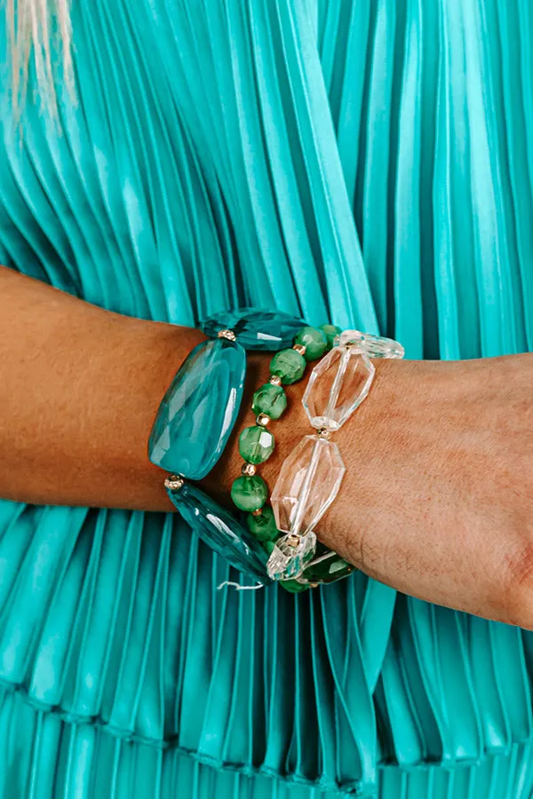 Plan For Cabo Bracelet Set In Turquoise